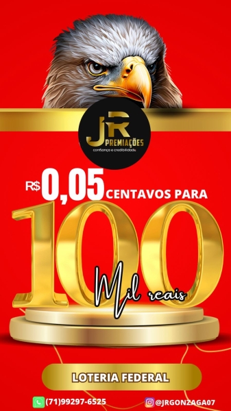 RAPIDINHA DO JR LOTERIA FEDERAL  AS 19:00HORAS