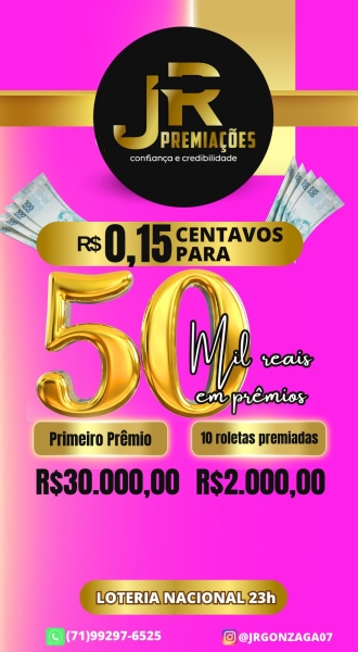 RAPIDINHA DO JR LOTERIA NACIONAL AS 23:00HORAS
